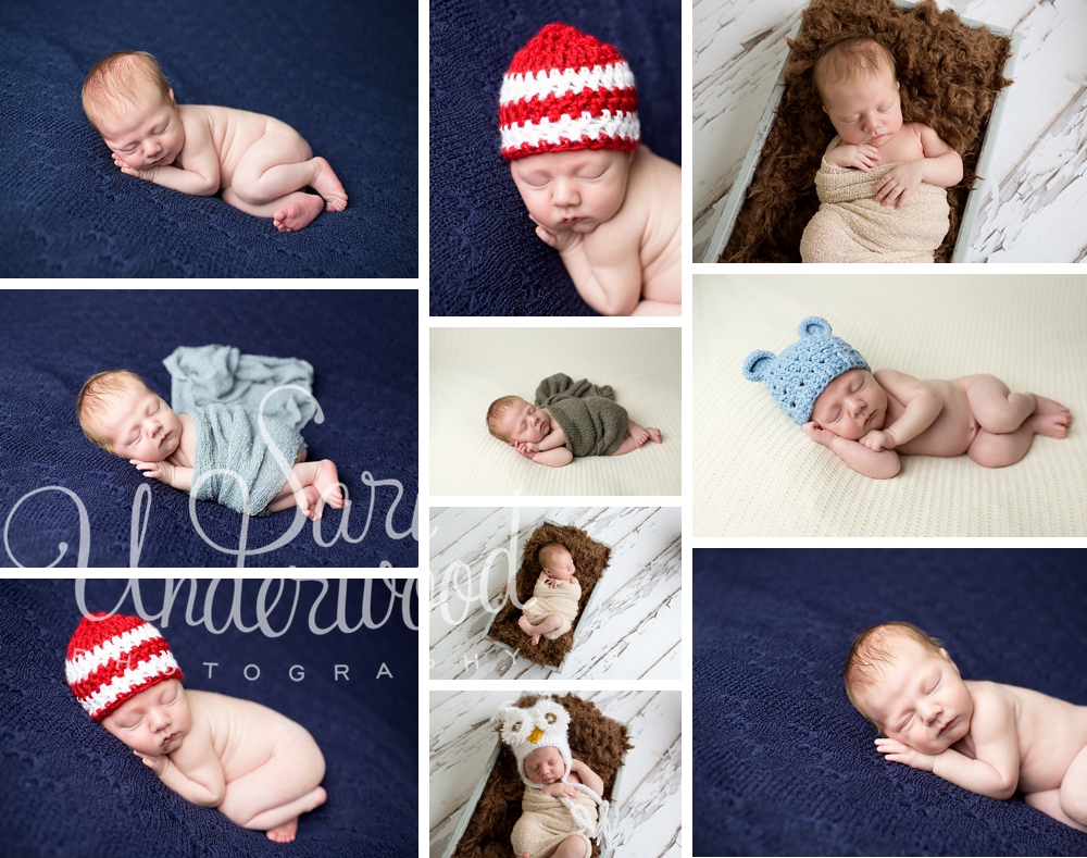 professional studio portraits of a 10 day old baby boy in Orlando, Florida