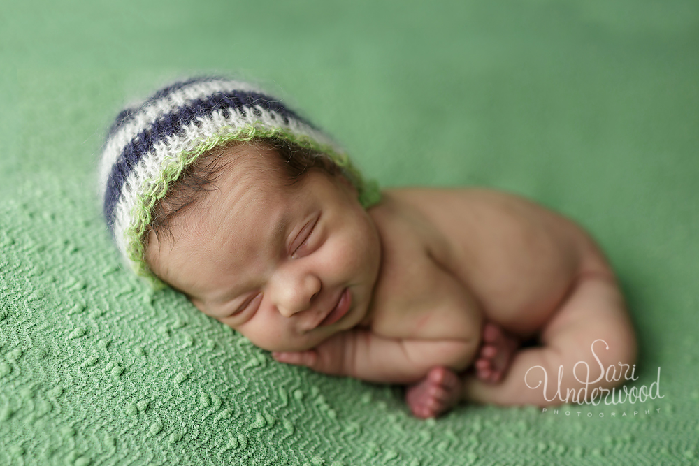 smiley newborn baby boy in Orlando FL