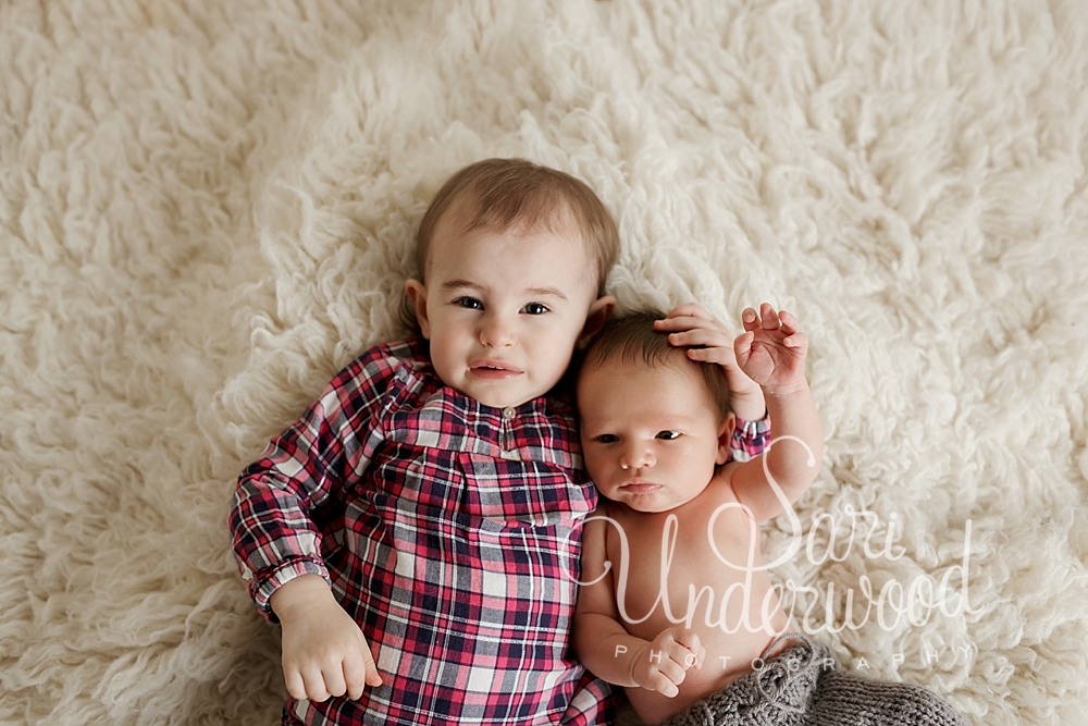 Orlando newborn siblings photo