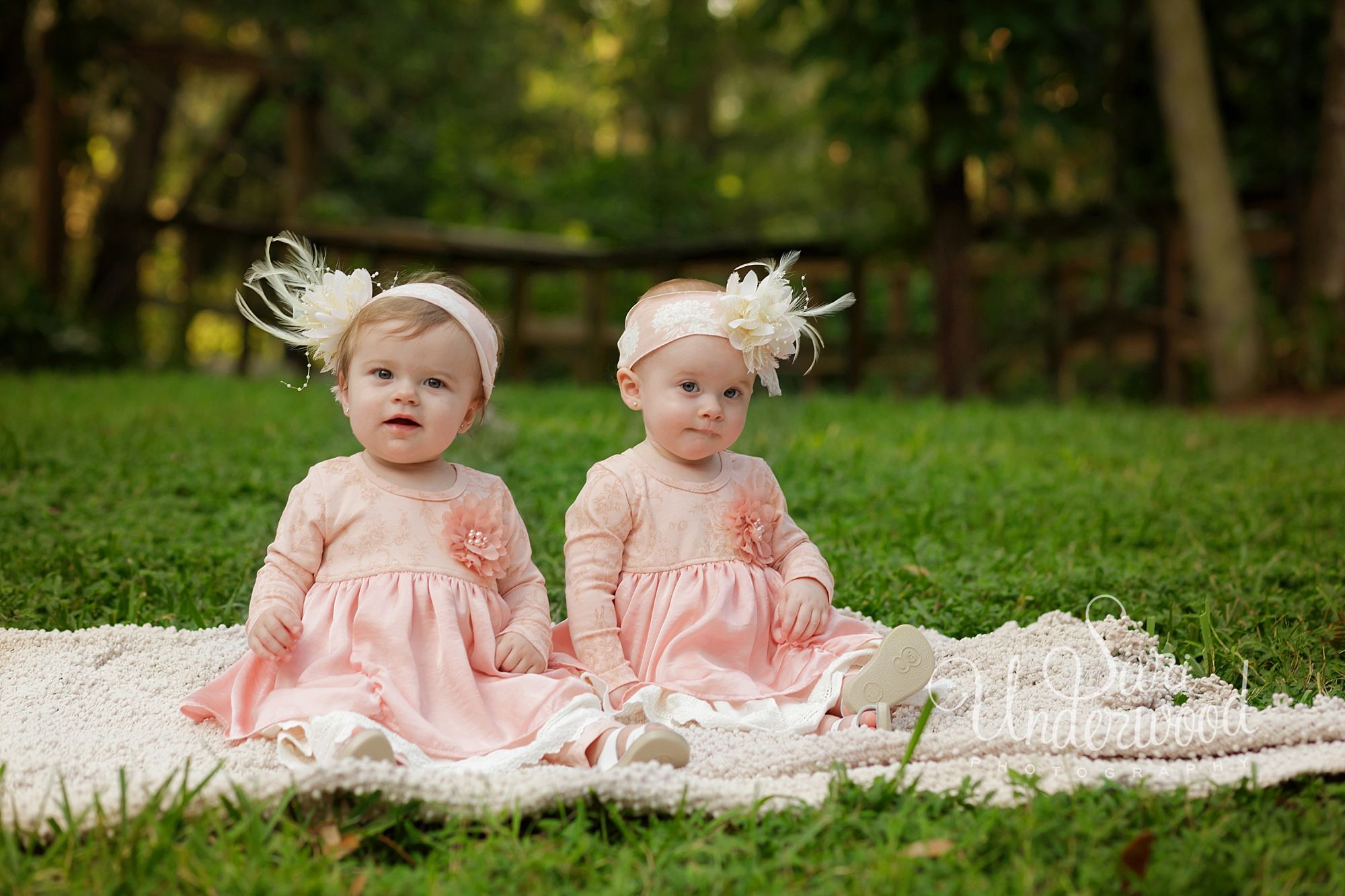 One Year Twin Photography