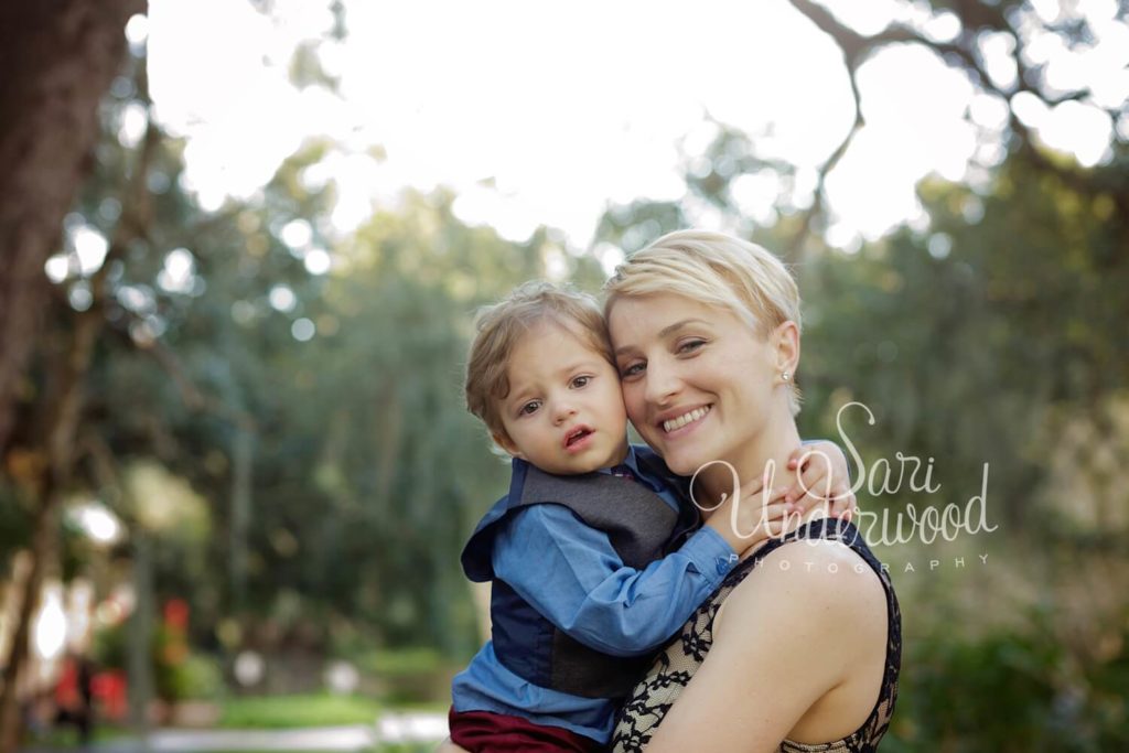 toddler giving mom a hug