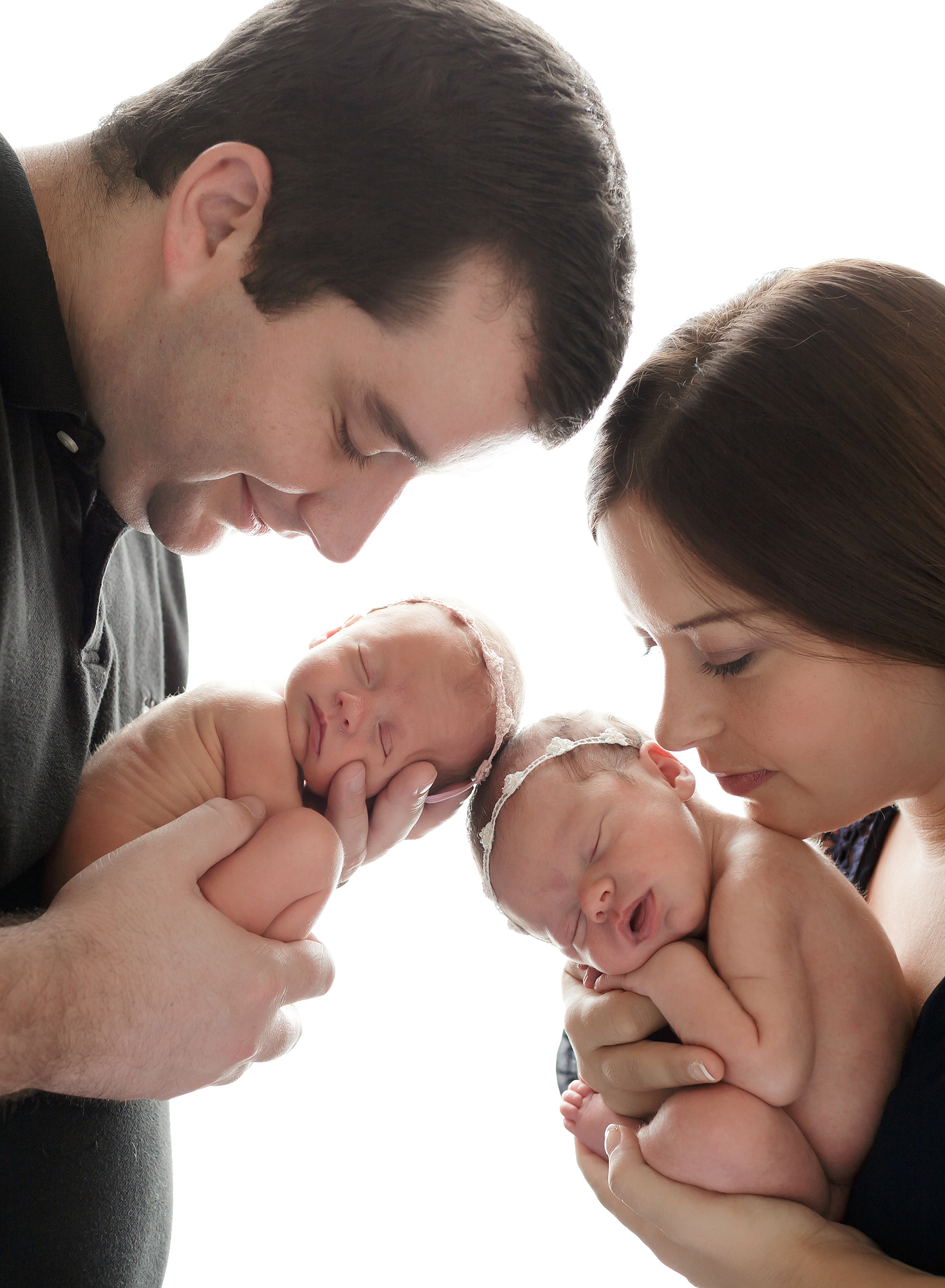 parents with newborn girls