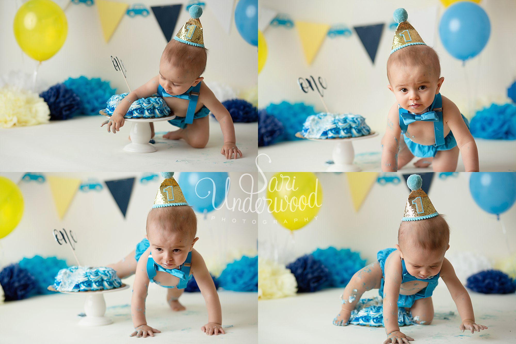 One Year Birthday Cake Smash Photos